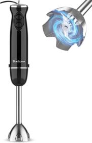 Immersion Blender Handheld,500W Electric Hand Blender,Electric Hand Mixer with 12-Speed&Turbo,Extra Quiet Hand Blender for kitchen,Smoothie,Soup